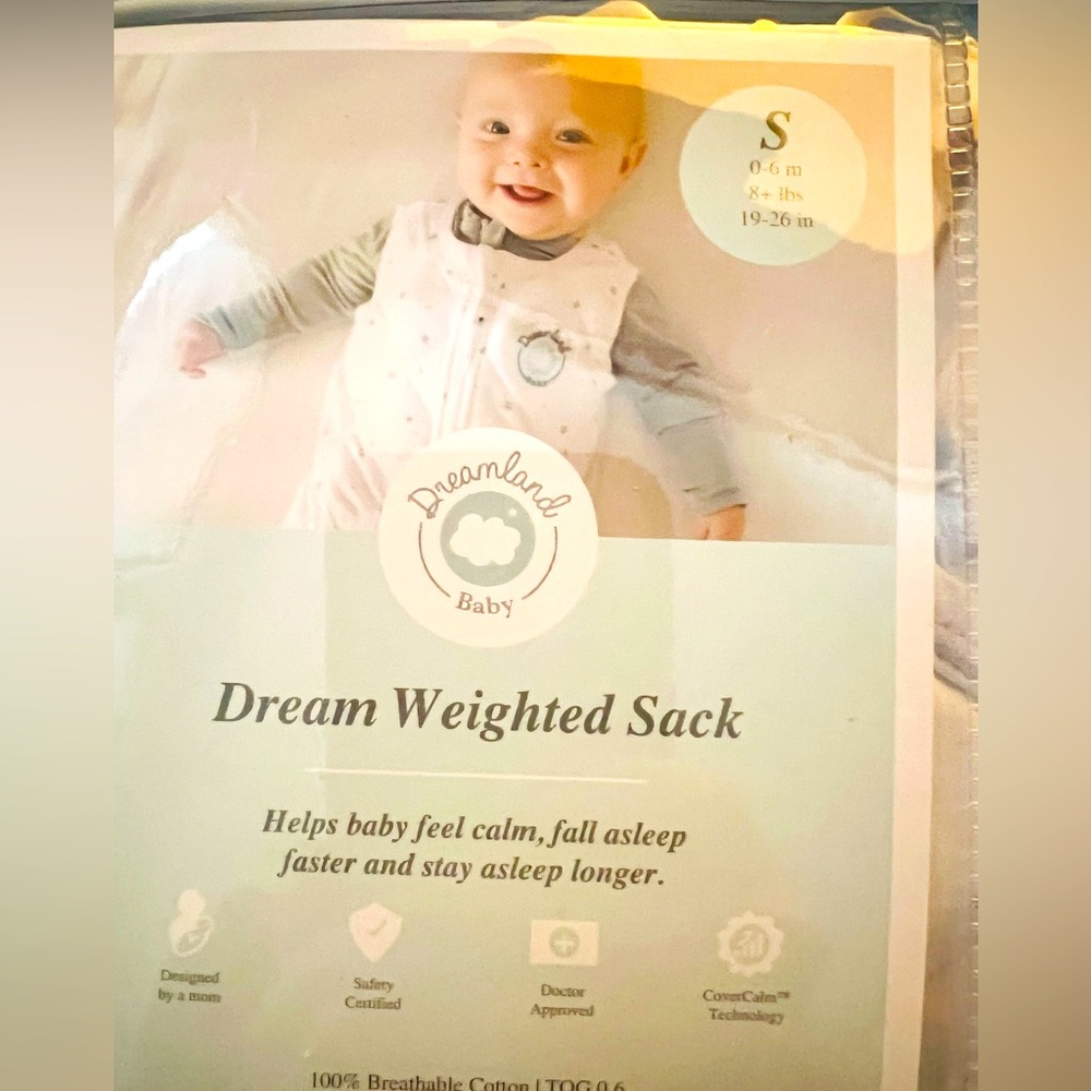 Dreamland Baby Dream Weighted Sack 0-6 months BNIB